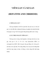 VIÊM GAN VÀ XƠ GAN (HEPATITIS AND CIRRHOSIS) docx