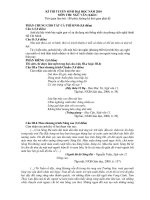 ĐỀ THI ĐH KHỐI C + D