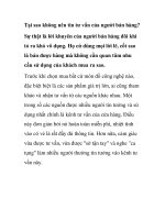 Tại sao không nên tin tư vấn của người bán hàng? pptx