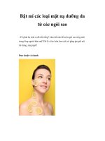 Bật mí các loại mặt nạ dưỡng da từ các ngôi sao ppsx