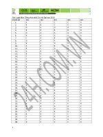 DAP AN THI DH MON ANH 2010 CAC MA DE