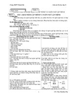 Giáo án tin 11- tiết 1,2  mới