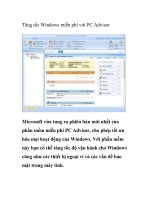 Tăng tốc Windows miễn phí với PC Advisor pot