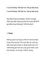 5 cách để không 