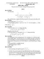 Tổng hợp đề thi vàp 10 trường chuyên năm 2010 - 2011