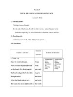 Period 24 - UNIT 4: LEARNING A FOREIGN LANGUAGE - Lesson 5 ppsx