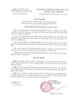 Điểm chuẩn Tuyển sinh vào lớp 10 THPT_năm 2010_ĐăkLăk