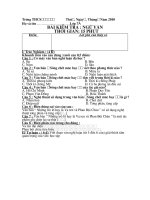 Đề 15 phút lớp 7