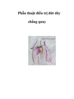 Phẫu thuật điều trị đứt dây chằng quay potx