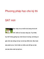 Phương pháp học cho kỳ thi SAT mới ppt