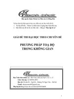 PHƯƠNG PHÁP TỌA ĐỘ KHÔNG GIAN CỰC HAY