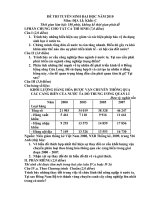 ĐỀ + ĐÁP ÁN MÔN ĐỊA LÝ KHỐI C  - THI ĐH 2010