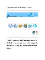 Khởi động hệ điều hành chỉ trong vài giây potx