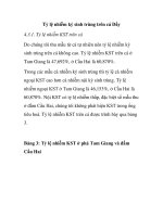 Tỷ lệ nhiễm ký sinh trùng trên cá Dầy pps