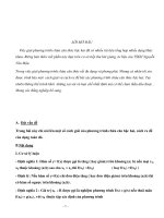 Kỹ thuật giải phương trình có chứa căn thức pdf