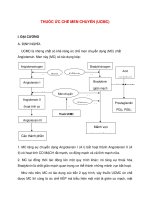 Bài giảng tim mạch - THUỐC ỨC CHẾ MEN CHUYỂN (UCMC) docx