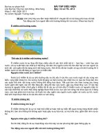 Bài: 67: Tác động của con người đến môi trường không khí và nước