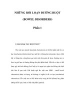 NHỮNG RỐI LOẠN ĐƯỜNG RUỘT (BOWEL DISORDERS) - Phần 1 pptx
