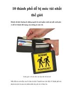 10 thành phố dễ bị móc túi nhất thế giới doc