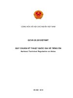 QUY CHUẨN KỸ THUẬT QUỐC GIA VỀ TIẾNG ỒN doc