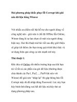 Hai phương pháp khắc phục lỗi Corrupt khi giải nén dữ liệu bằng Winrar pptx