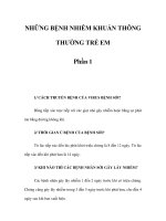 NHỮNG BỆNH NHIỄM KHUẨN THÔNG THƯỜNG TRẺ EM - Phần 1 pot