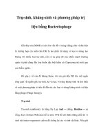 Trụ-sinh, kháng-sinh và phương pháp trị liệu bằng Bacteriophage ppsx