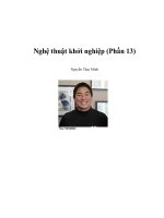 Nghệ thuật khởi nghiệp (Phần 13) ppsx