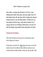 “Độ” Windows trong tíc tắc- Phần 1 pdf