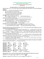 Đề Thi Cao Đẳng 2010 (Có Đáp Án)