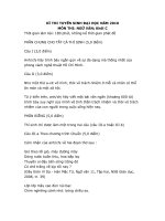 De + Dap an van khoi C DH 2010