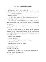 BẢN TIN - LUYỆN VIẾT BÁN TIN