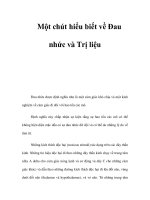 Một chút hiểu biết về Đau nhức và Trị liệu pot