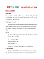 SẢN PHỤ KHOA - CHỬA TRỨNG, SẢY THAI pdf