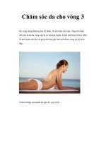 Chăm sóc da cho vòng 3 ppsx