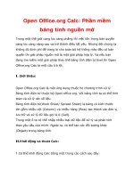 Open Office toàn tập part 1 ppt