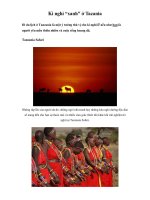 Kì nghỉ “xanh” ở Tazania ppsx