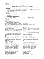 Giáo Án Toán Lớp 3 _ Tuần 20 docx