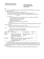 Đề kT, thi HK II môn sinh 8