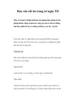 Hoa văn cắt tỉa trang trí ngày Tết pot