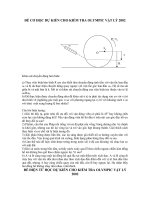 Đề cơ học dự kiến cho kiểm tra olympic vật lý 2002 potx