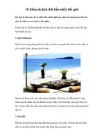 10 điểm du lịch đắt tiền nhất thế giới doc