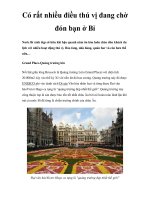 Có rất nhiều điều thú vị đang chờ đón bạn ở Bỉ doc