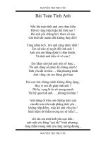 Bài toán tình anh