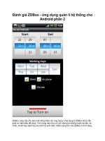 Đánh giá ZDBox - ứng dụng quản lí hệ thống cho Android phần 2 doc