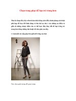 Chọn trang phục để bạn trẻ trung hơn potx