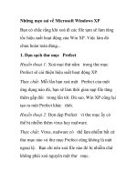 Những mẹo sai về Microsoft Windows XP ppt