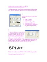 Thiết Kế Chữ Splat bằng Chất Lỏng (phần 1) pps