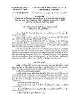 NQ 06 của HDND Tỉnh (Học phí)