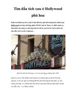 Tim dấu tích xưa ở Hollywood phù hoa docx